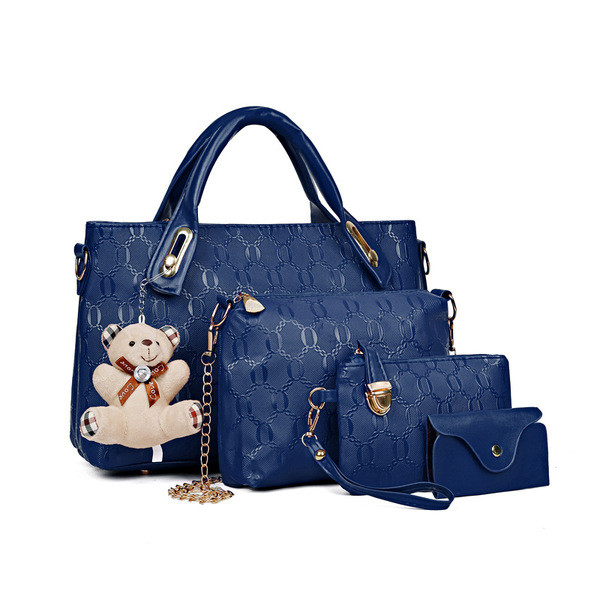 2025 new fashion leisure bear four-piece mother-and-child bag shoulder crossbody handbag