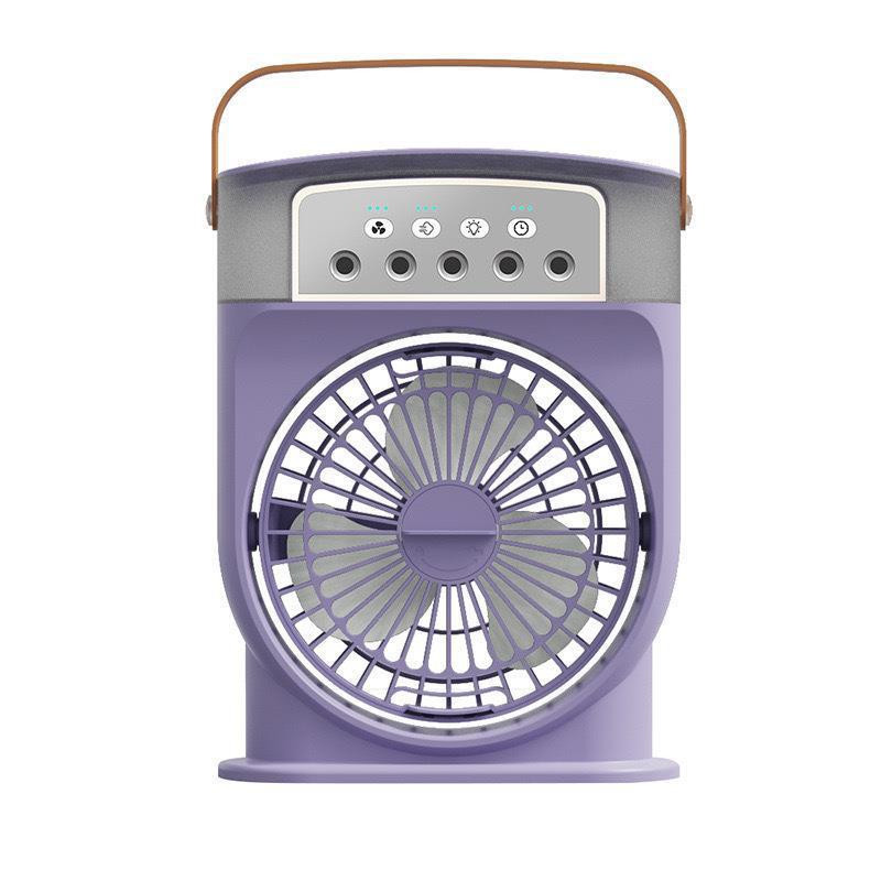 Rechargeable Air Cooler Fan With Mist Flow