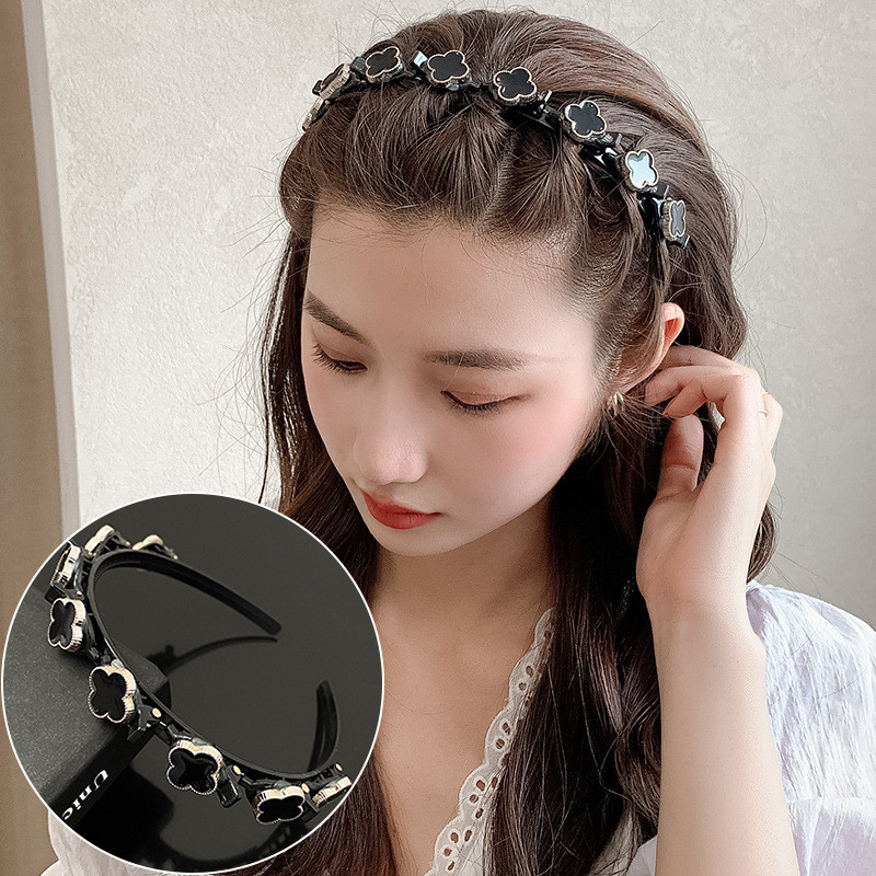 Internet celebrity braided headband for women, lazy summer braided headband